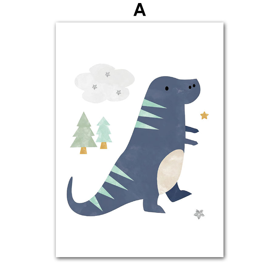 Quadro Dinosauro Cartoon