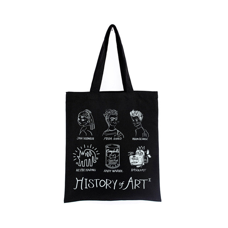 Borsa tela stile gatto d'arte