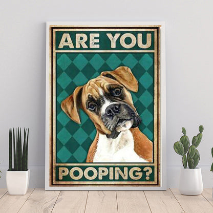 Quadro cane astratto