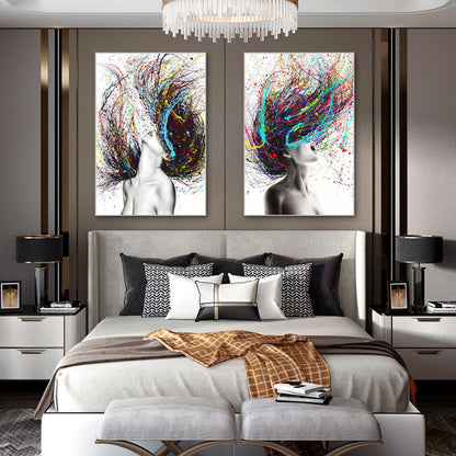 Quadro donna colorata