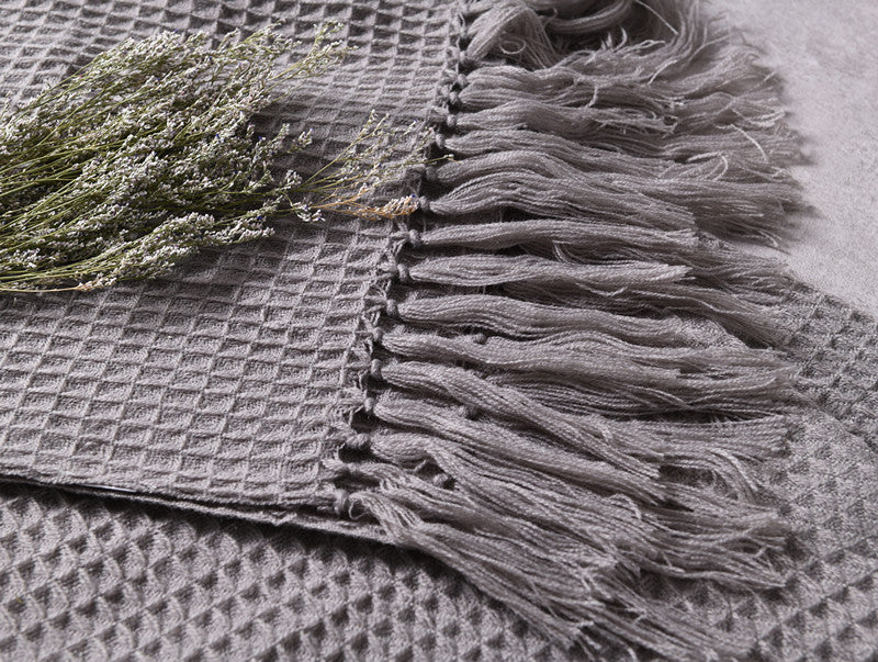 Coperta grigia piccola rilievo