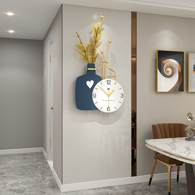 Orologio da parete Vaso fiori composizione orologio