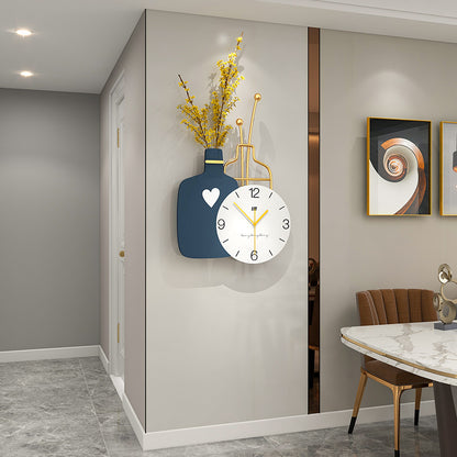 Orologio da parete Vaso fiori composizione orologio