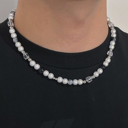 Collana perla uomo