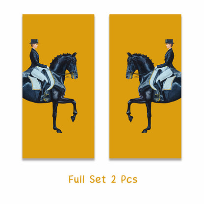 Quadro Cavallo Arancione