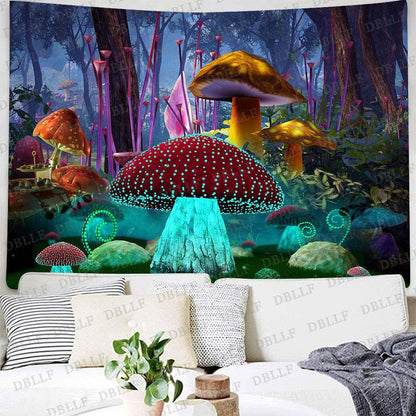 Tappezzeria fiori psichedelici