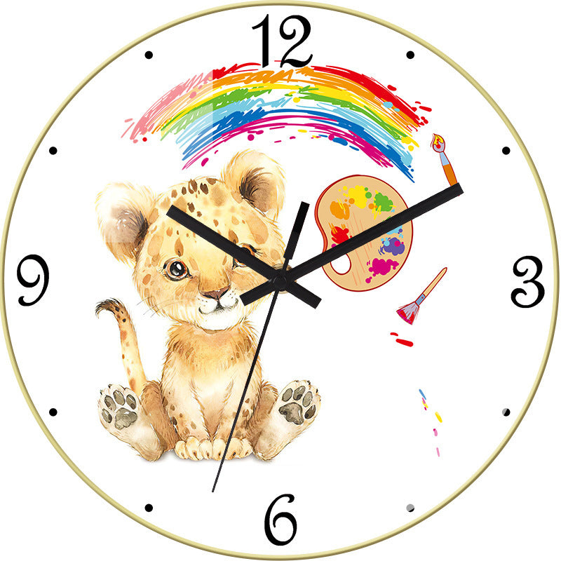 Orologio da parete Leone arcobaleno