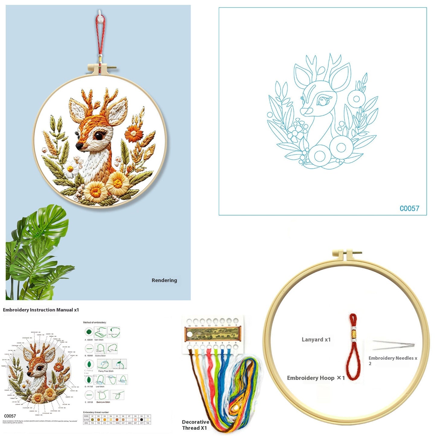 Kit Punto Croce Animali