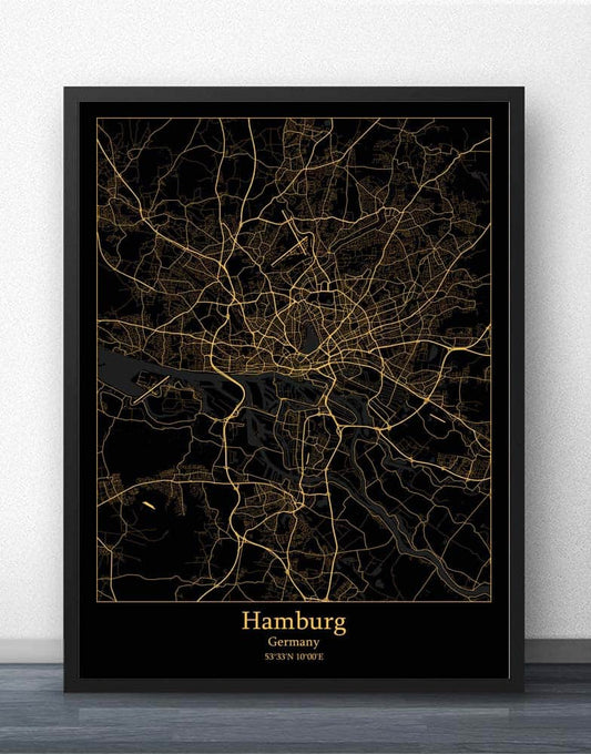 Poster Mappa della Germania