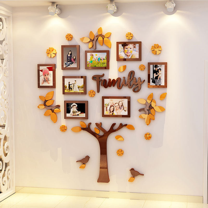Adesivo murale albero genealogico 3D