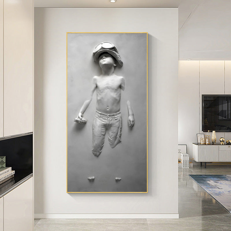 Quadro astratto ragazzo