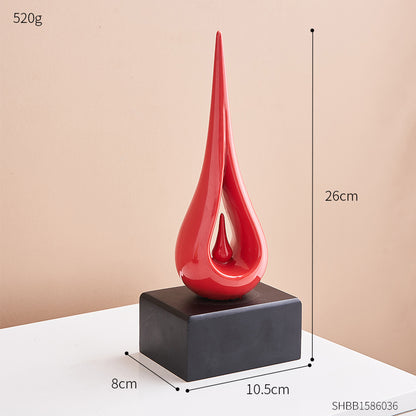 Scultura goccia ceramica