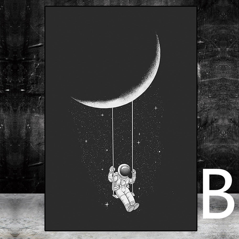 Quadro Spazio e Stelle