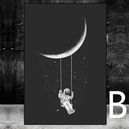 Quadro Spazio e Stelle