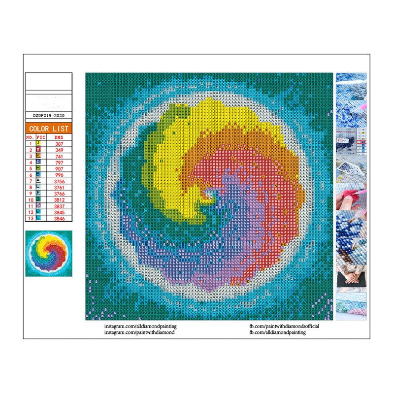 Quadro diamantato sirena