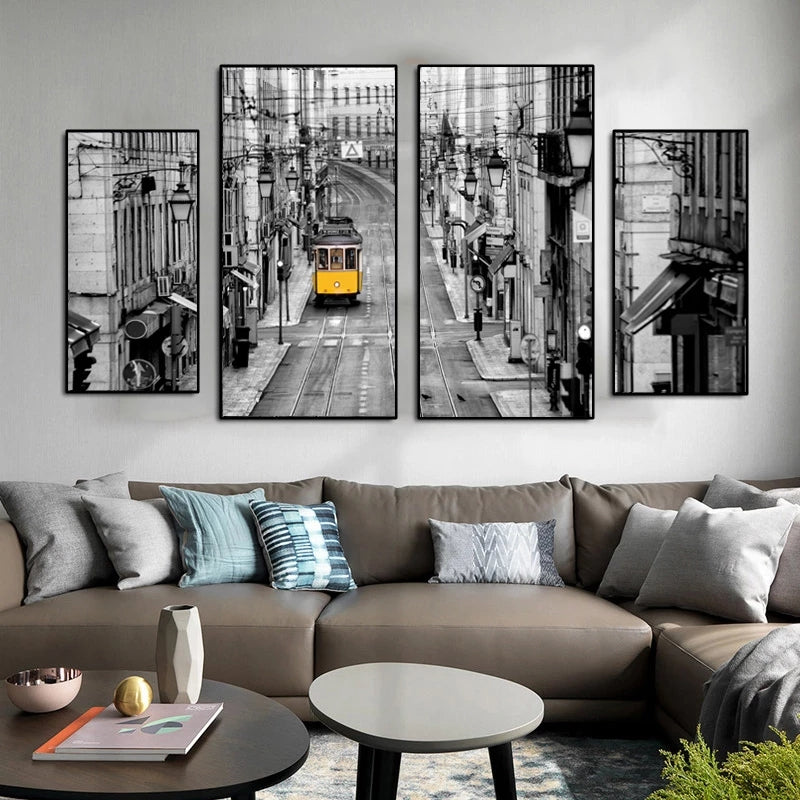 Quadro astratto urbano