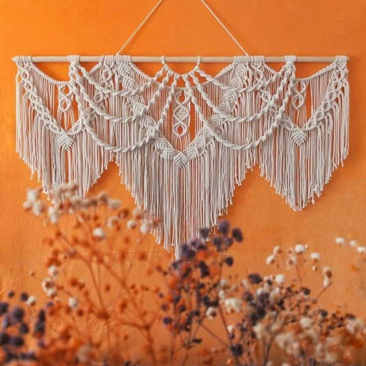 Arazzo Macramé mandala circolare grande