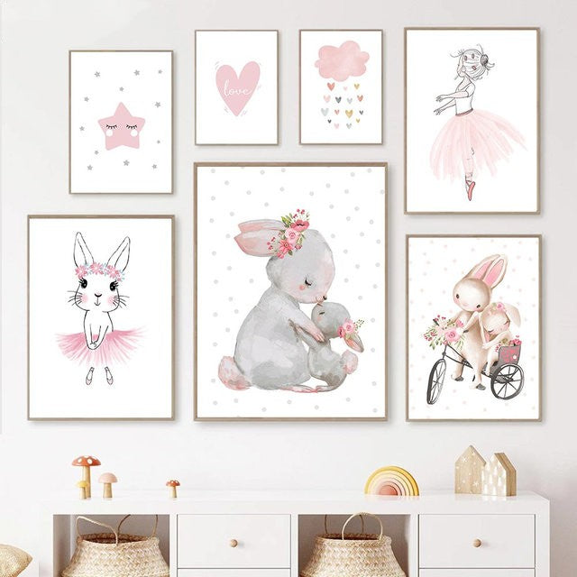 Quadro ballerina cartoon