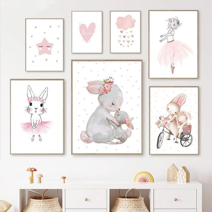 Quadro ballerina cartoon