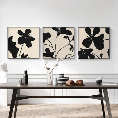 Quadro orchidea bianco nero
