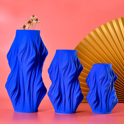 Vaso blu ceramica