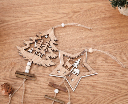 Ciondolo legno natale