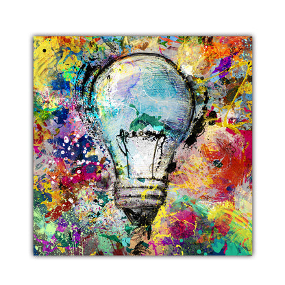 Quadro lampadina graffiti