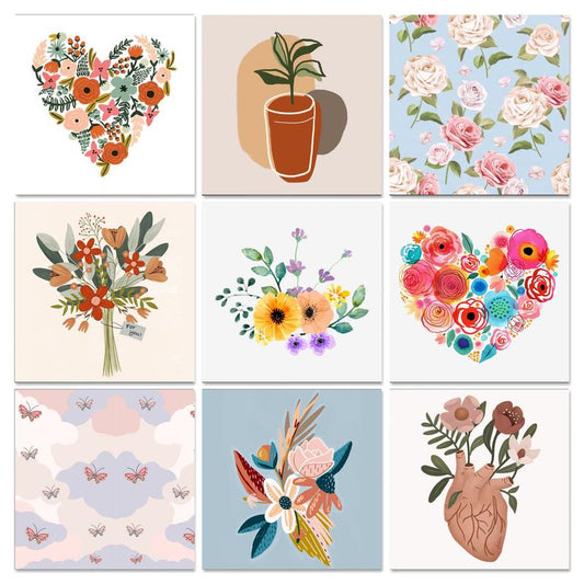 Quadro su tela Collezione di fiori