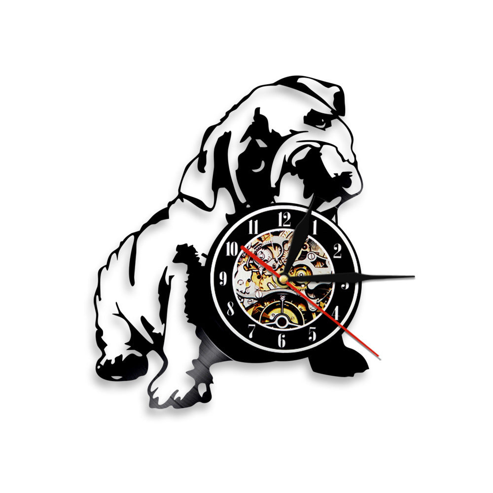 Orologio da parete Cane sagoma silhouetta