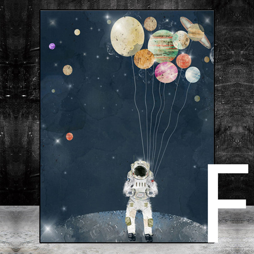 Quadro Spazio e Stelle