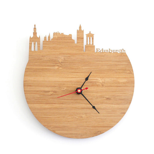 Orologio da parete Skyline edinburgh legno