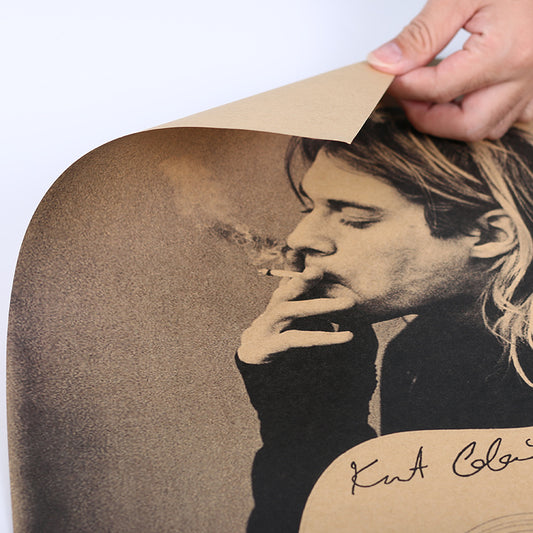 Poster Musicista con chitarra acustica