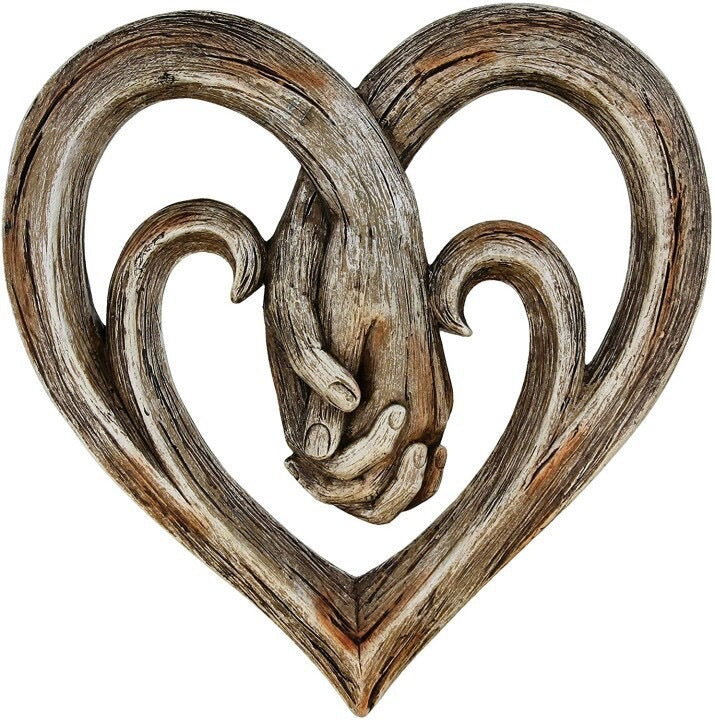 Decorazione cuori legno