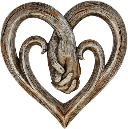 Decorazione cuori legno