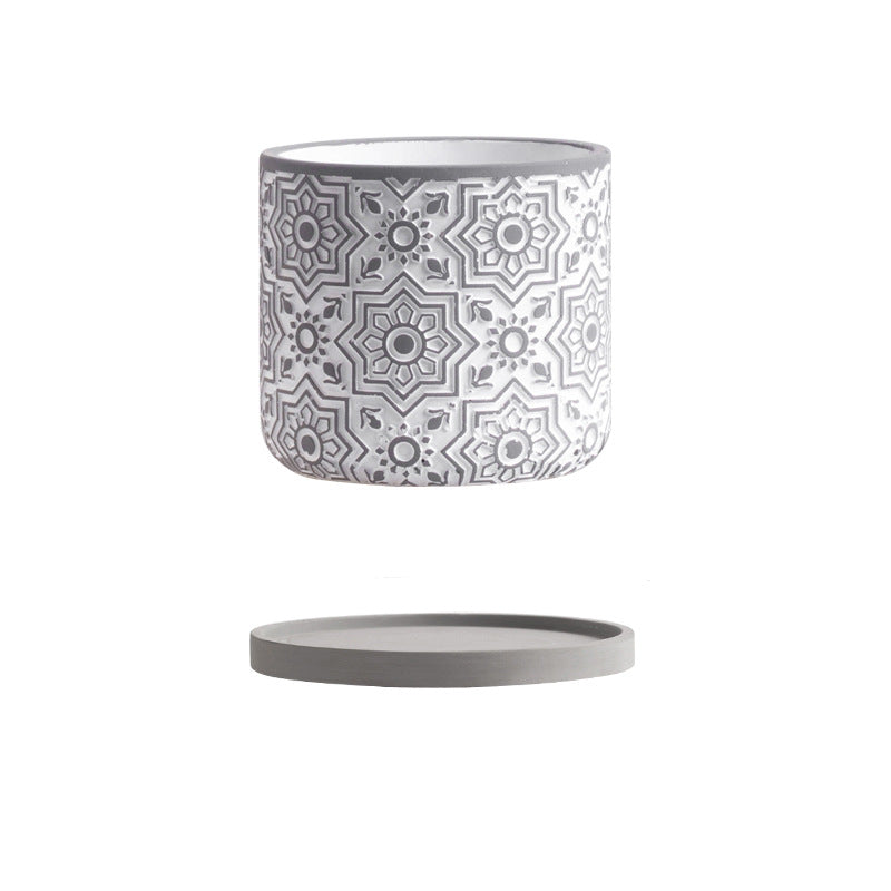 Vaso cemento stile nordico