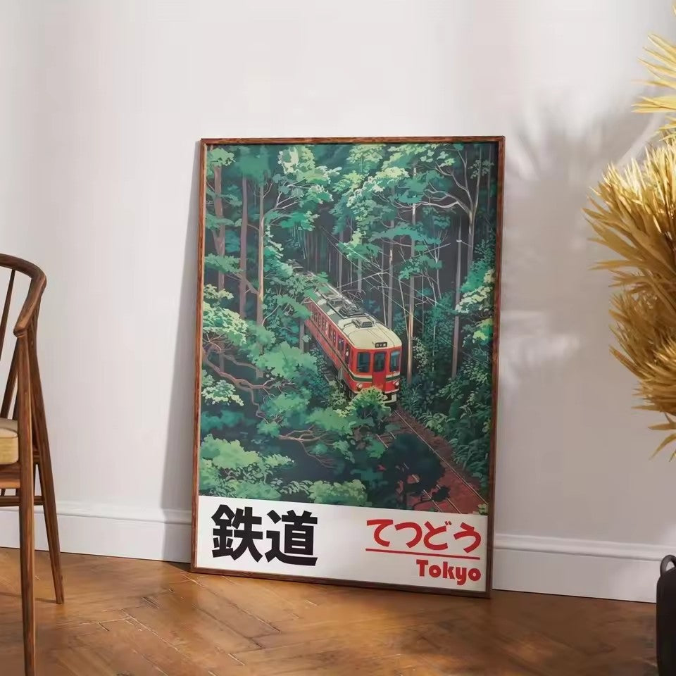 Quadro paesaggio giapponese