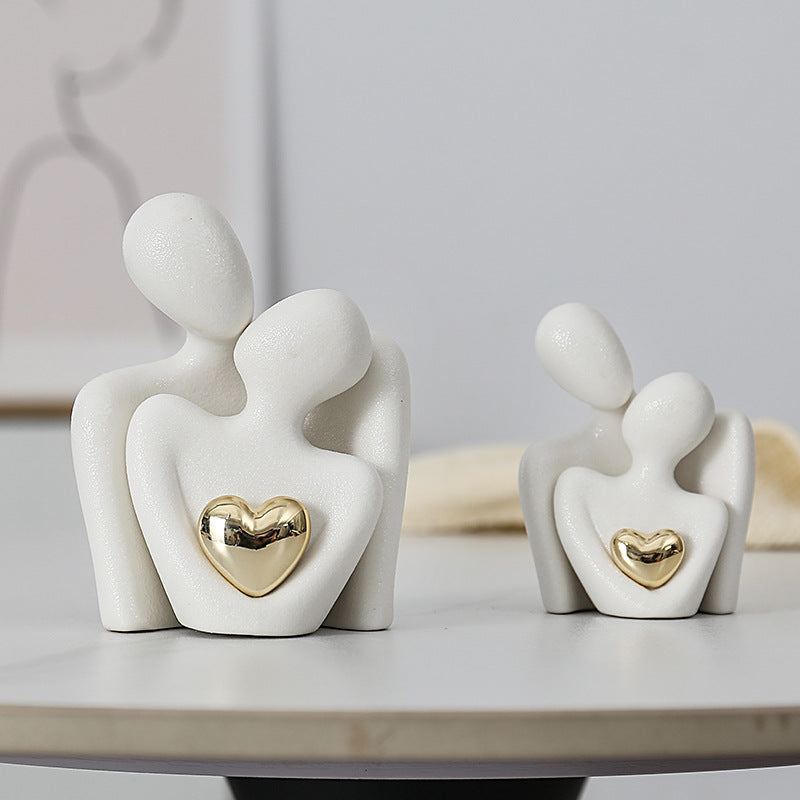 Decorazione cuore oro