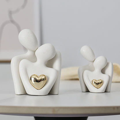 Decorazione cuore oro