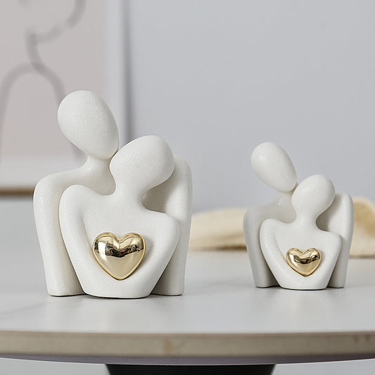 Decorazione cuore oro