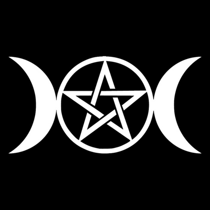 Adesivo Luna Pentagramma