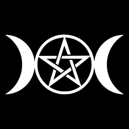 Adesivo Luna Pentagramma