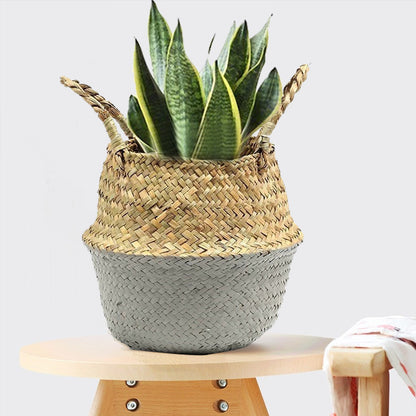 Cestino fiori rattan