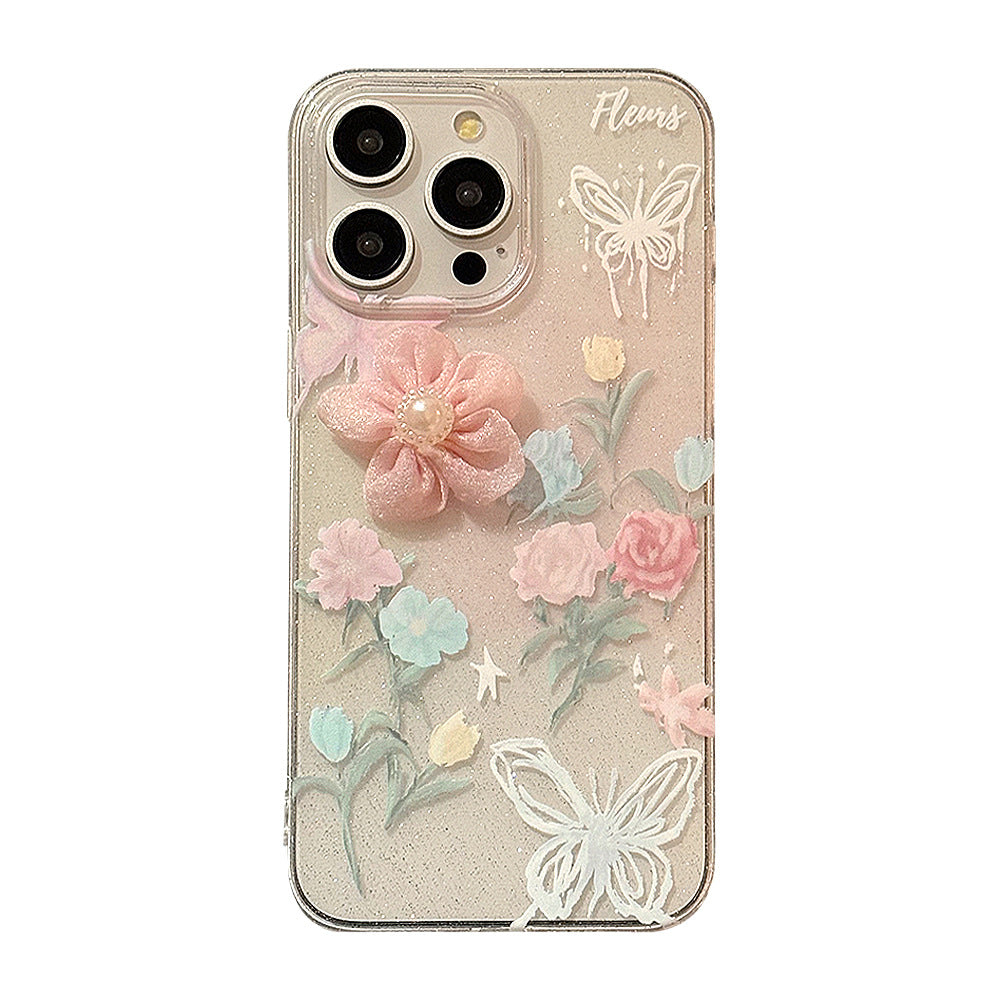 Custodia telefono rose 3D