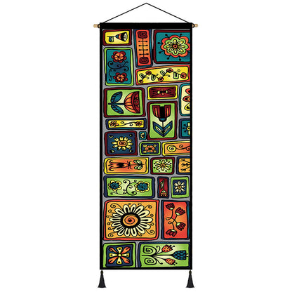 Quadro su tela Mandala indiani colorati