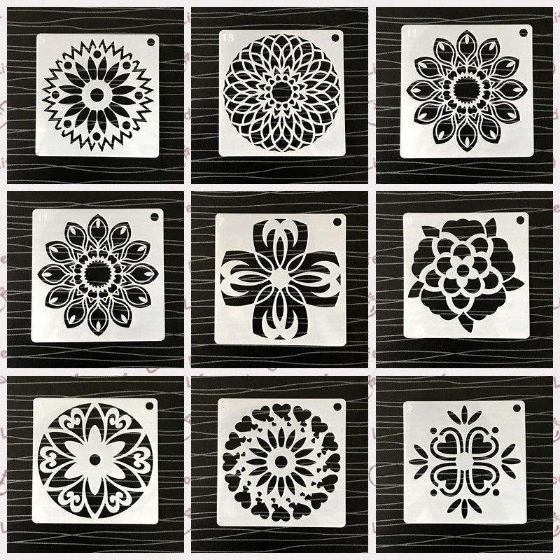 Stencil Mandala Dipinti