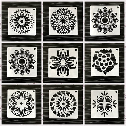 Stencil Mandala Dipinti