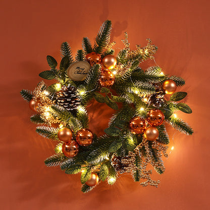 Ghirlanda Natale in Rafia