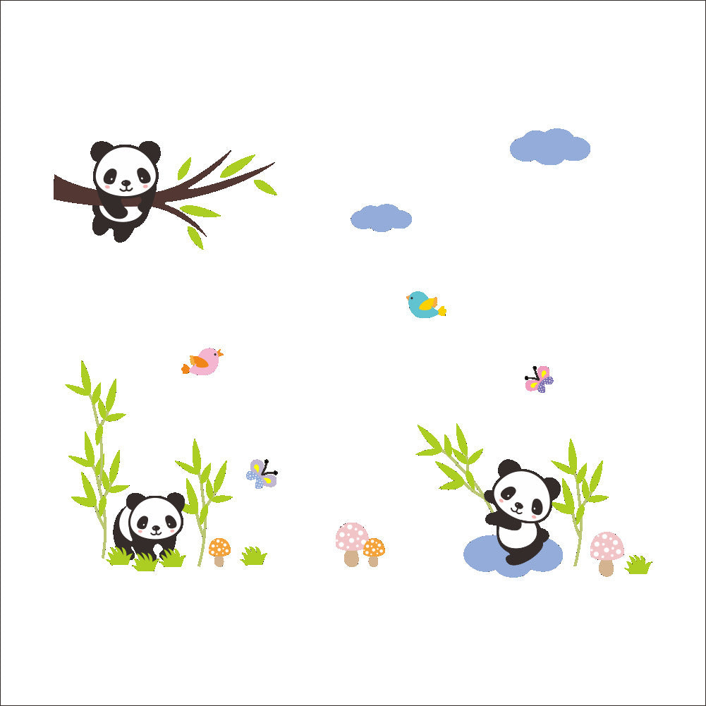 Adesivo murale panda