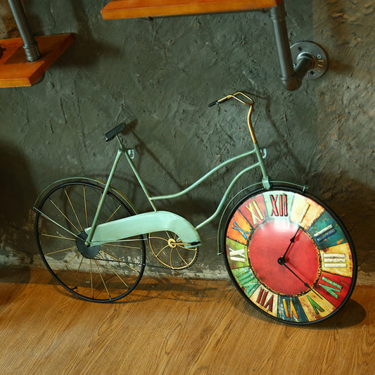 Orologio da parete Bicicletta e orologio colorato