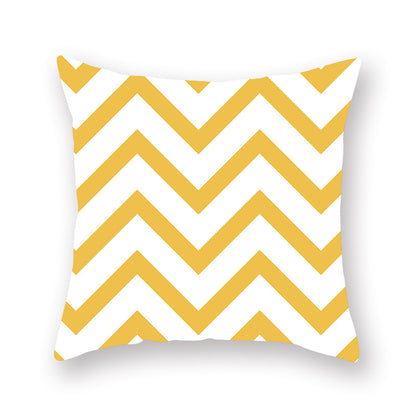 Cuscino giallo geometrico